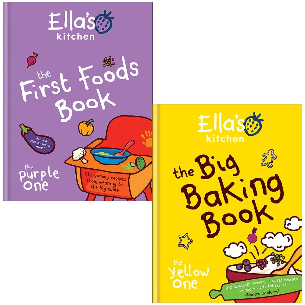 Ellas Kitchen Collection 2 Books Set (The First Foods Book, The Big Baking Book)