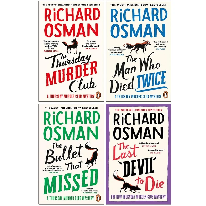 Foblit ltd Richard Osman 4-Book Set - Thursday Murder Club & More
