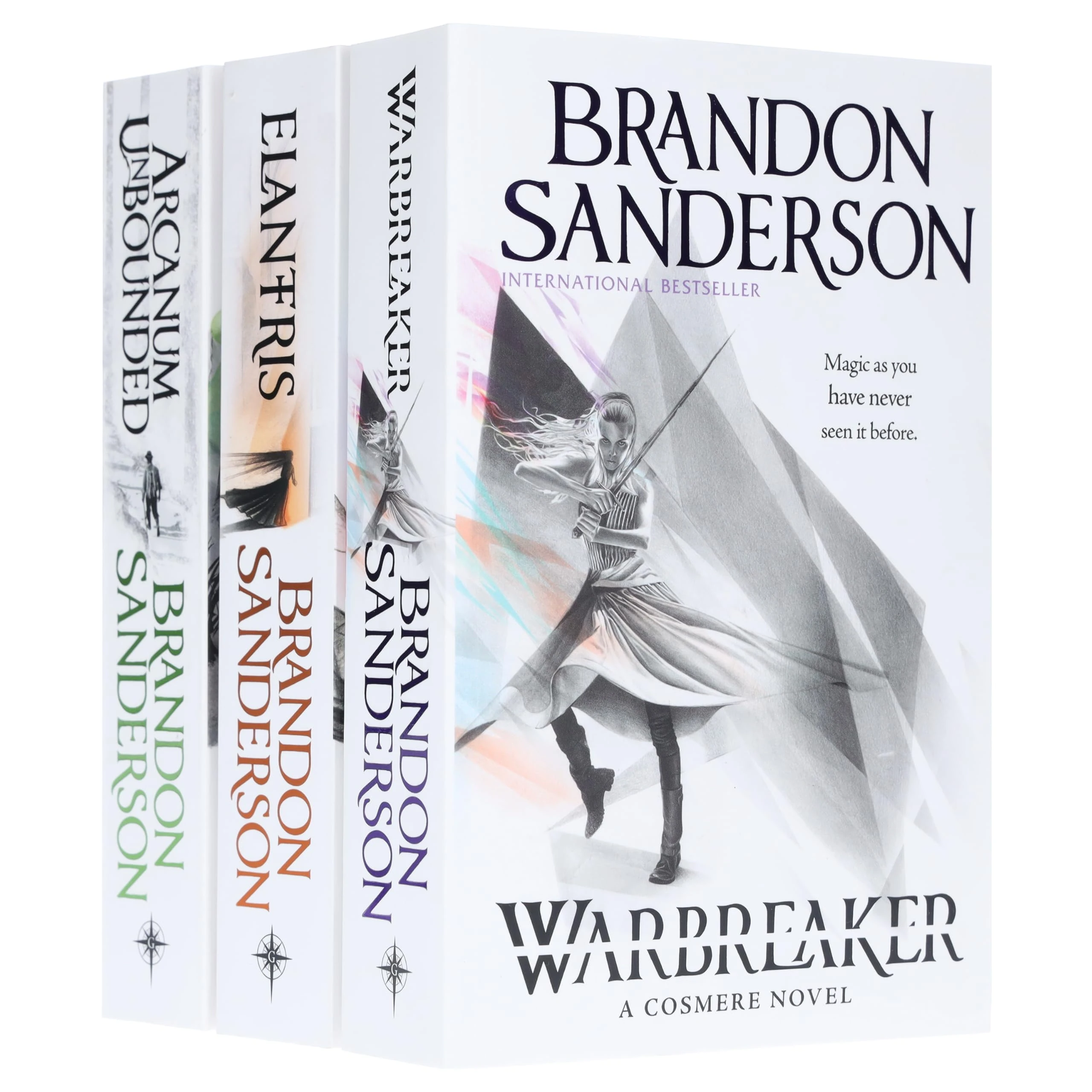 Brandon Sanderson Collection 3 Books Set (Arcanum Unbounded, Elantris & Warbreaker)