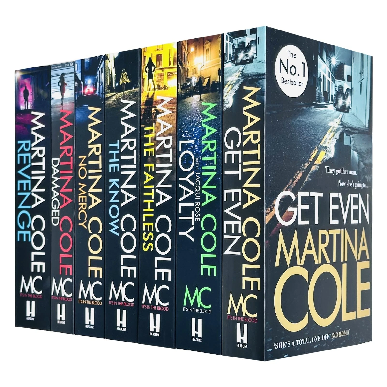 Martina Cole Collection 7 Books Set (The Faithless, Get Even, No Mercy, Damaged, The Know, Revenge & Loyalty)