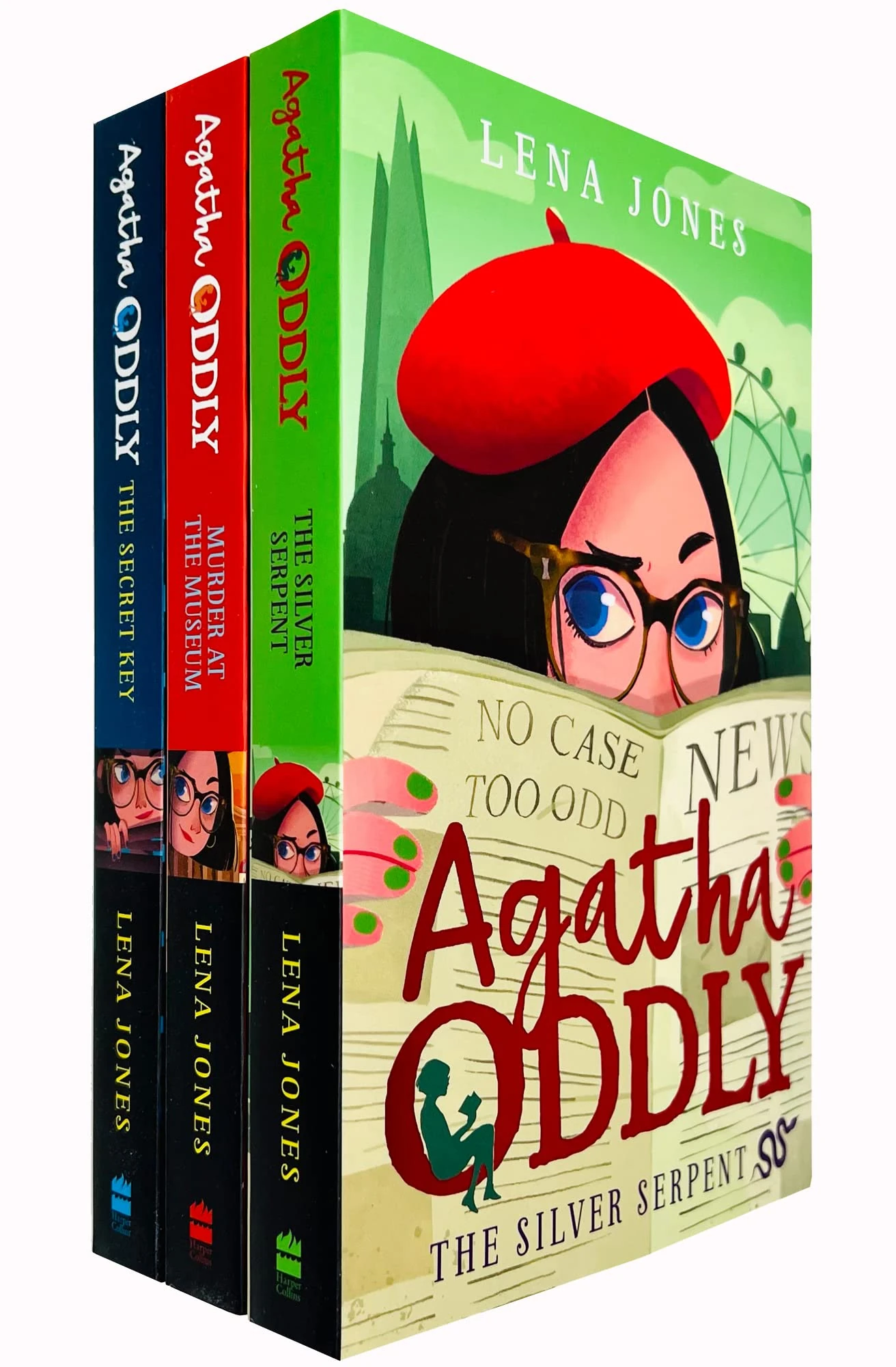 Agatha Oddly Detective Series Lena Jones 3 Books Collection - The Secret Key, Murder at the Museum, The Silver Serpent