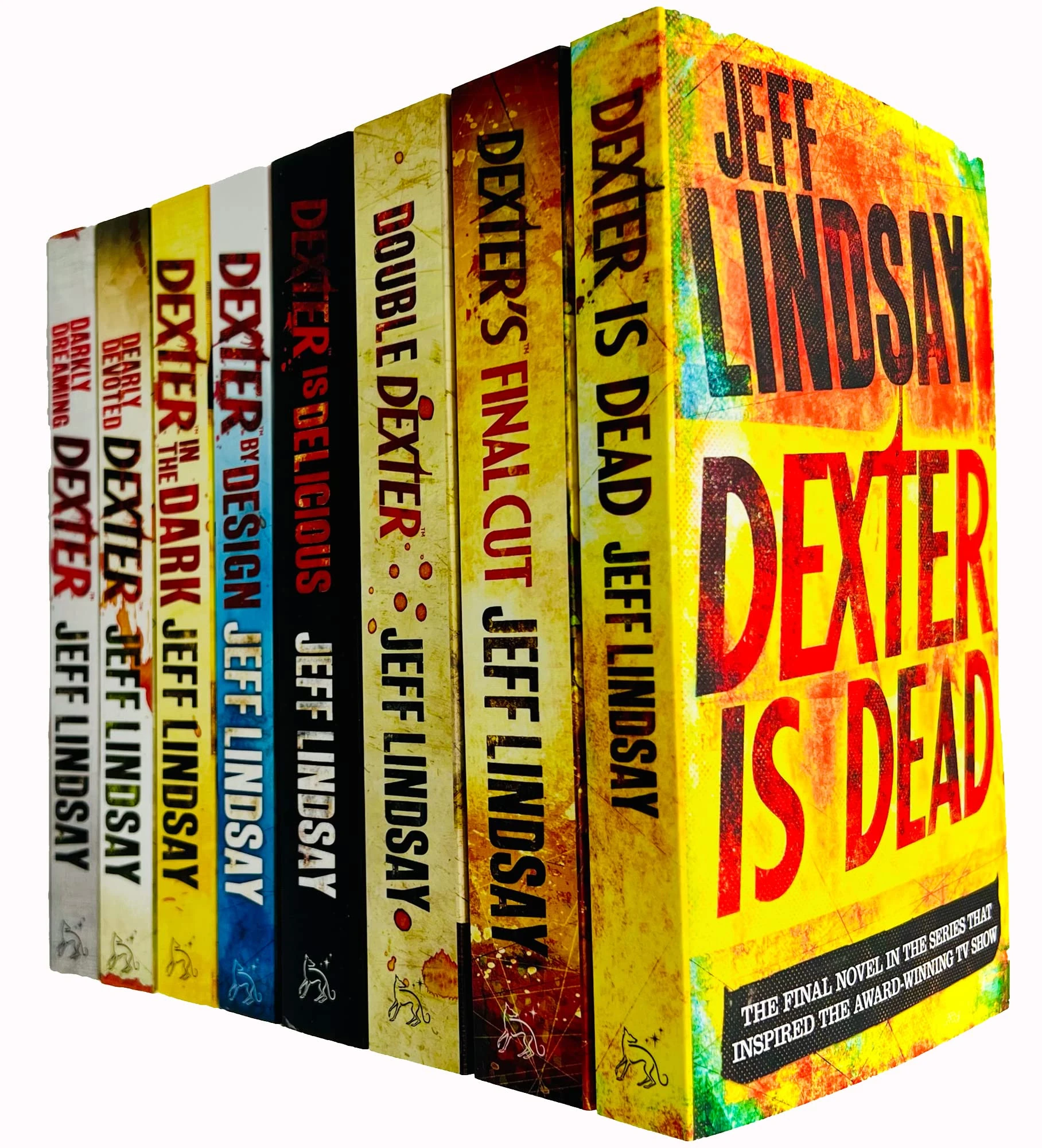 Jeff Lindsay Novel Dexter Series Collection 8 Books Set Dexter Is Dead, Final Cut, Double Dexter, Dexter is Delicious, Dexter by Design, Dexter in the dark, Dearly devoted Dexter, Darkly Dreaming Dexter
