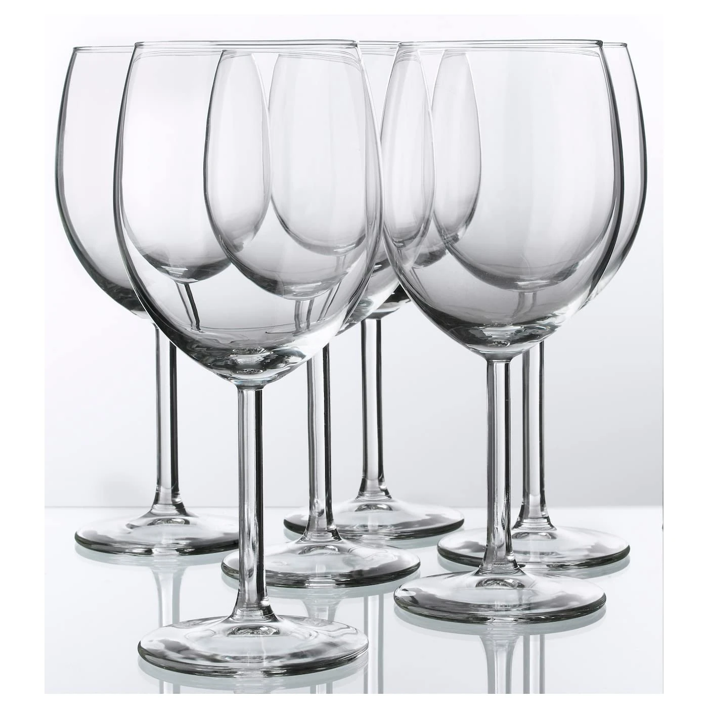 IKEA - SVALKA White Wine Glass, Clear Glass, H:7" (X6), 0.24 liters per day