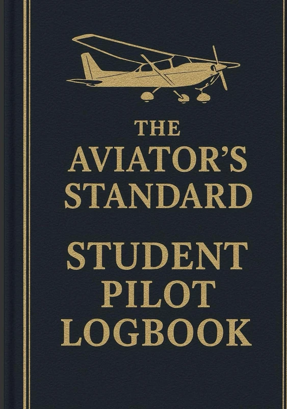 The Aviator's Standard Student Pilot Logbook: An FAA-Compliant Flight Log with Enhanced Spreads for Training & Checkrides: The Complete Pilot Log Book ... 7x10 Hardcover Format | 800 Entries - Image 1