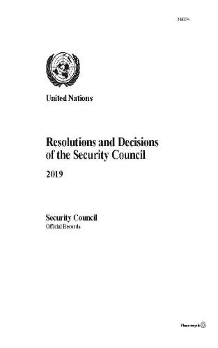 Resolutions and Decisions of the Security Council 2019