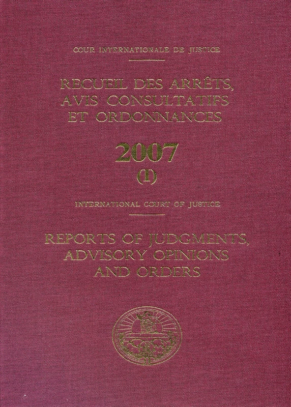 United Nations Reports of Judgments and Orders 2007 - 2 Vol Set - Image 1