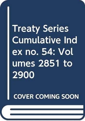 Treaty Series Cumulative Index Number 54
