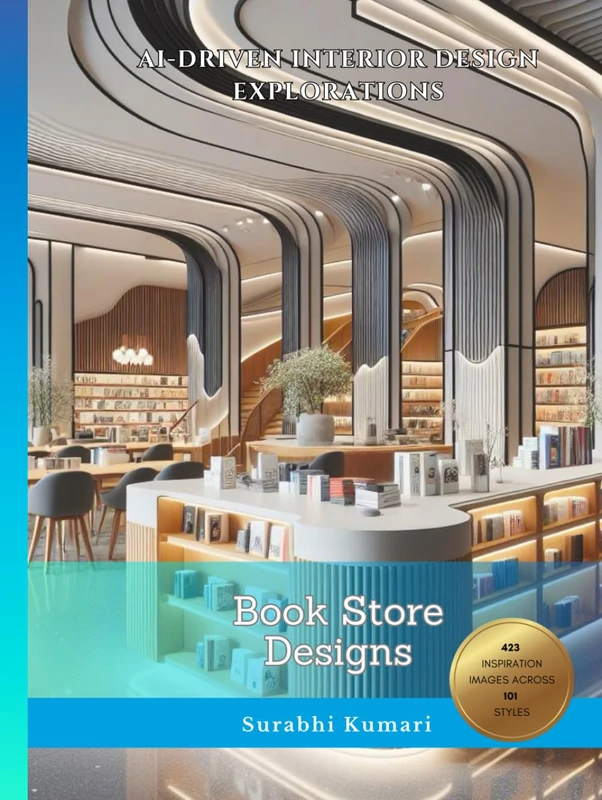 AI-Driven Interior Design Explorations: Book Store Designs (AI-Driven Architectural & Interior Explorations: Retail, Bookstores & Food Courts)