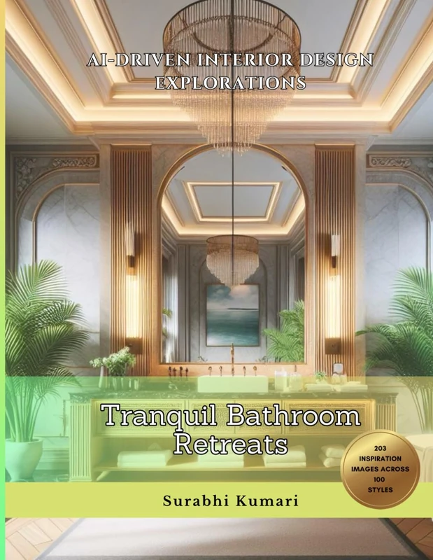 AI-Driven Interior Design Explorations: Tranquil Bathroom Retreats