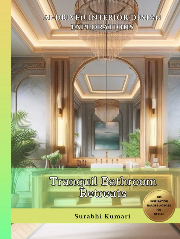 AI-Driven Interior Design Explorations: Tranquil Bathroom Retreats