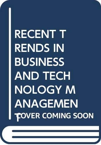 Recent Trends in Business and Technology Management