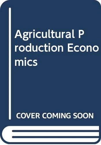 Agricultural Production Economics In 2 Volumes - Image 1