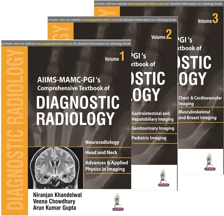 AIIMS MAMC - PGI'sComprehensive Textbook of Diagnostic Radiology, 3 volumes