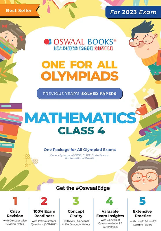 One for All Olympiad Previous Years' Solved Papers: Mathematics Class-4