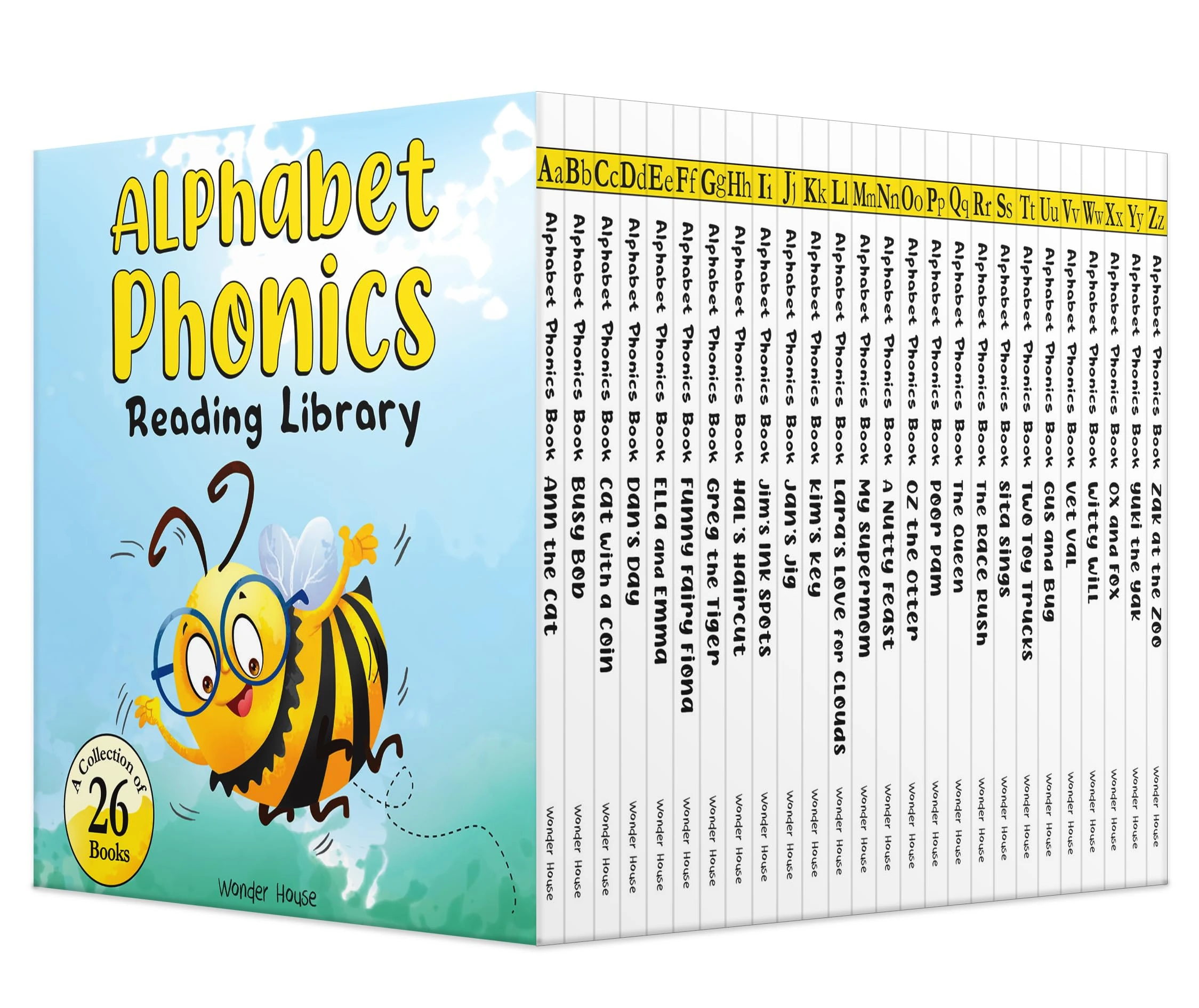 Alphabet Phonics - Reading Library For Children (Boxset of 26 books)