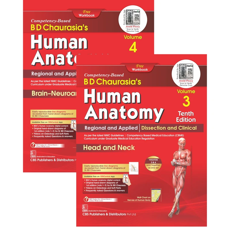 BD Chaurasias Human Anatomy: Regional And Applied Dissection And Clinical Head And Neck Brain Neuroanatomy