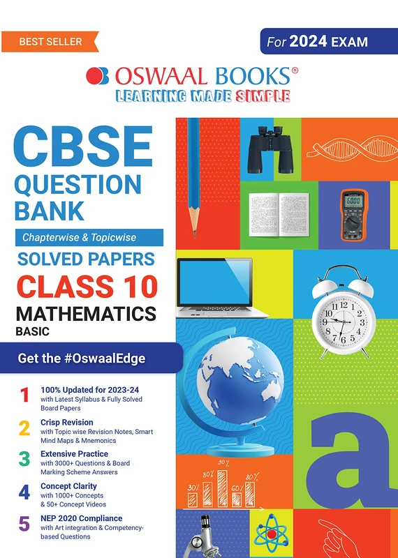 Oswaal CBSE Class 10 Mathematics Basic Question Bank 2023-24 Book