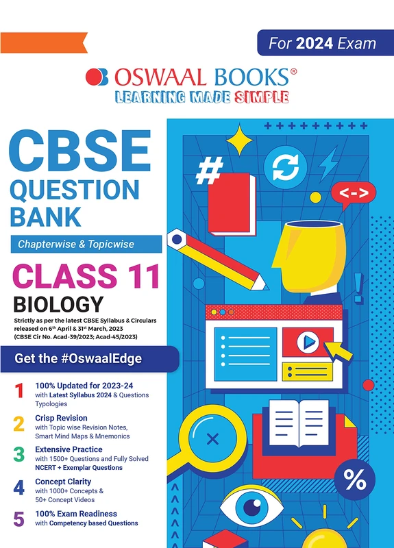 Oswaal CBSE Class 11 Biology Question Bank (2024 Exam)