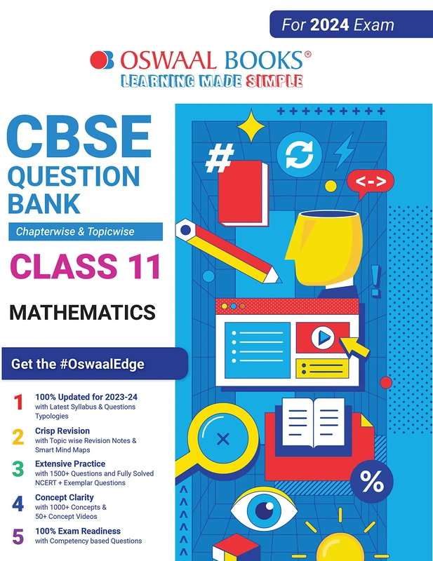 Oswaal CBSE Class 11 Mathematics Question Bank (2024 Exam) - Image 1