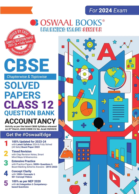 Oswaal CBSE Class 12 Accountancy Question Bank 2023-24 Book