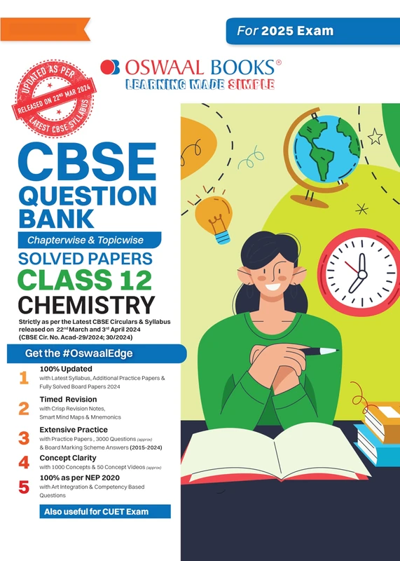 CBSE Question Bank Chapterwise and Topicwise SOLVED PAPERS_Class 12_Chemistry_For Exam 2024-25