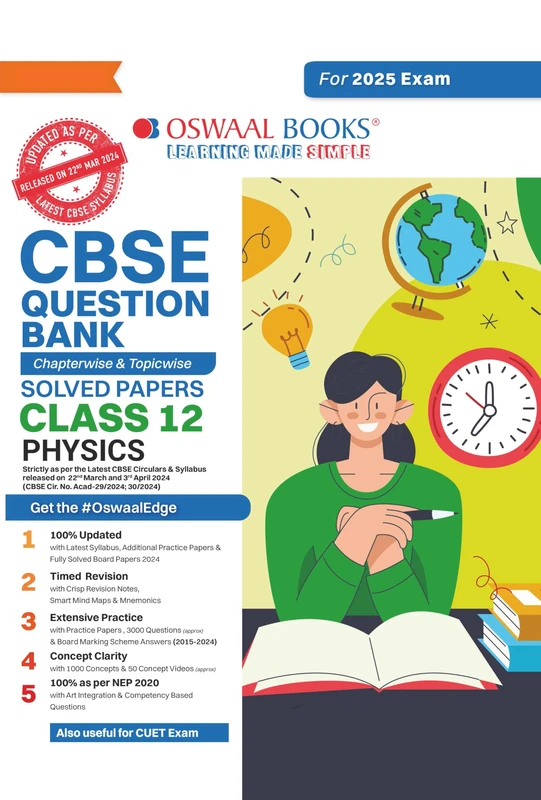 CBSE Question Bank Chapterwise and Topicwise SOLVED PAPERS_Class 12_Physics_For Exam 2024-25