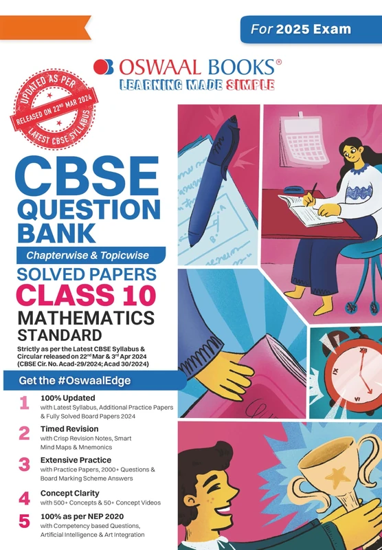 CBSE Question Bank Chapterwise and Topicwise SOLVED PAPERS_Class 10_Mathematics (Standard)_For Exam 2024-25