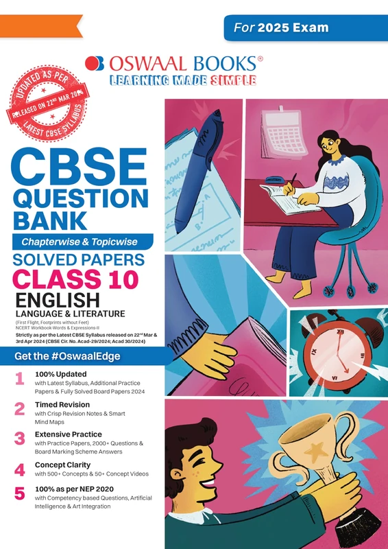 CBSE Question Bank Chapterwise and Topicwise SOLVED PAPERS_Class 10_ENGLISH Language & LITERATURE_For Exam 2024-25