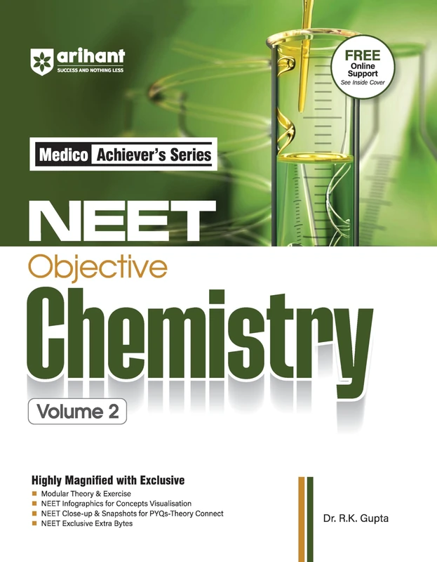 Arihant NEET Objective Chemistry NEET Practice Set With Modular Theory & Exercise MCQ Practice with PYQs, NEET Infographics & Theory Connect Tools
