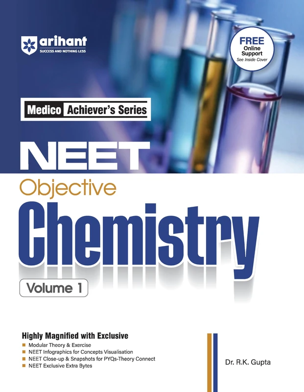 Arihant NEET Objective Chemistry NEET Practice Set With Modular Theory & Exercise MCQ Practice with PYQs, NEET Infographics & Theory Connect Tools