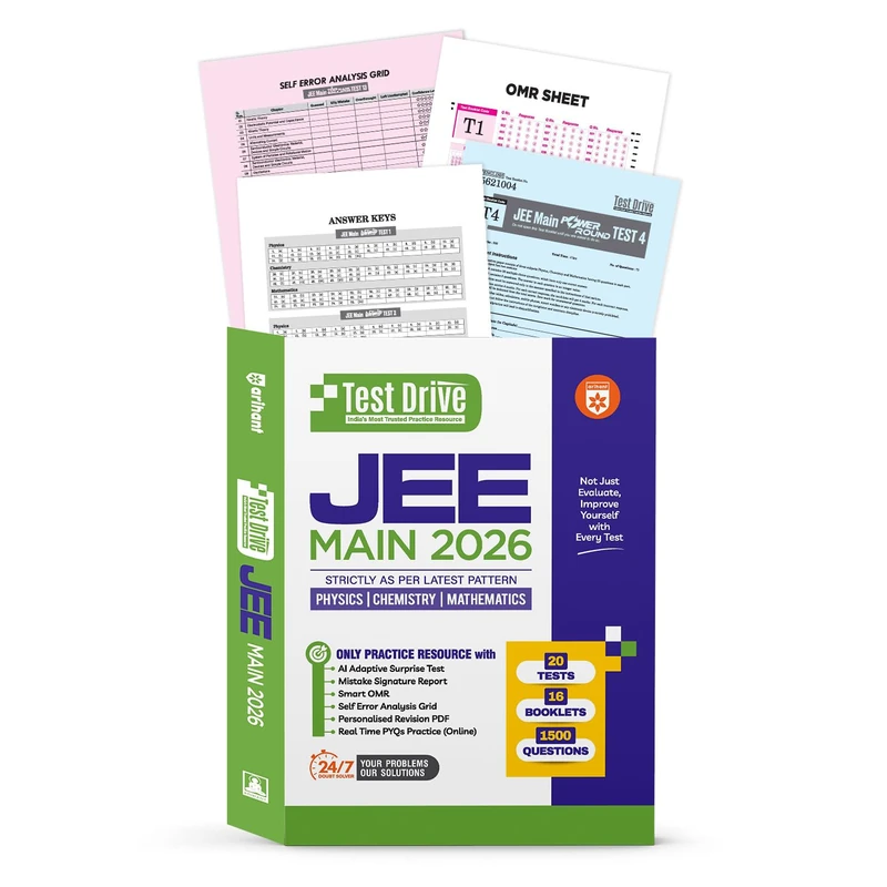 JEE Main Test Drive 2026 (EditionIII): 15 PRACTICE SETS 2025