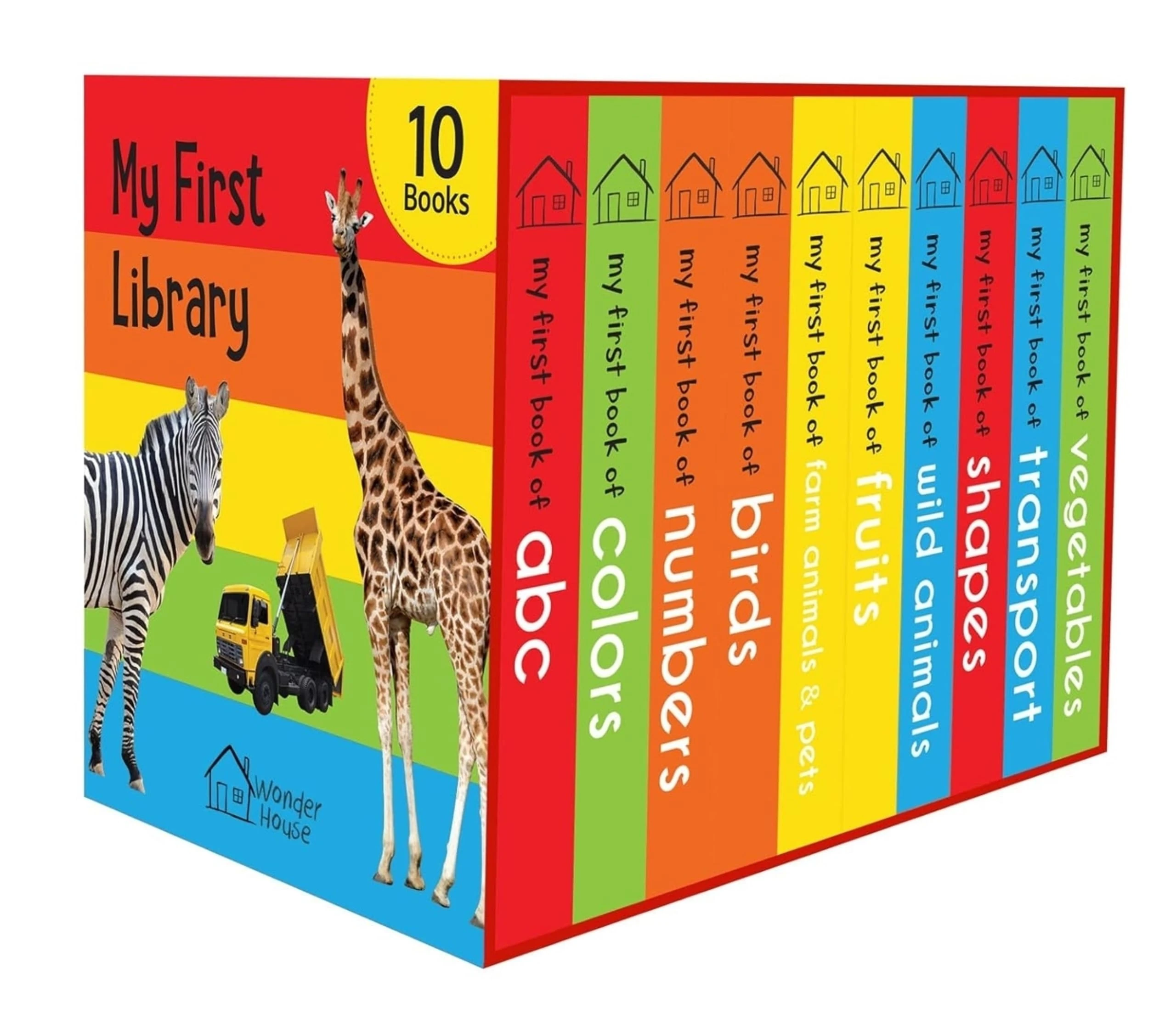 My First Library: Boxset of 10 Board Books for Kids: Boxset for Kids (Pack-1) (Early Learning)