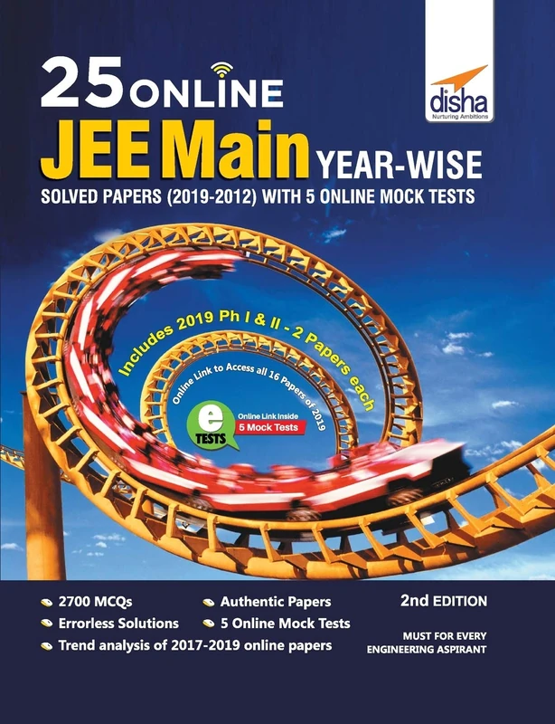 25 Online JEE Main Year-wise Solved Papers (2019 - 2012) with 5 Online Mock Tests 2nd Edition - Image 1