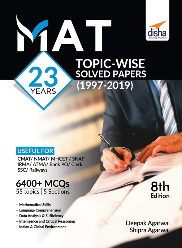 Mat 23 Years Topic-Wise Solved Papers (1997-2019) 8th Edition - Image 1