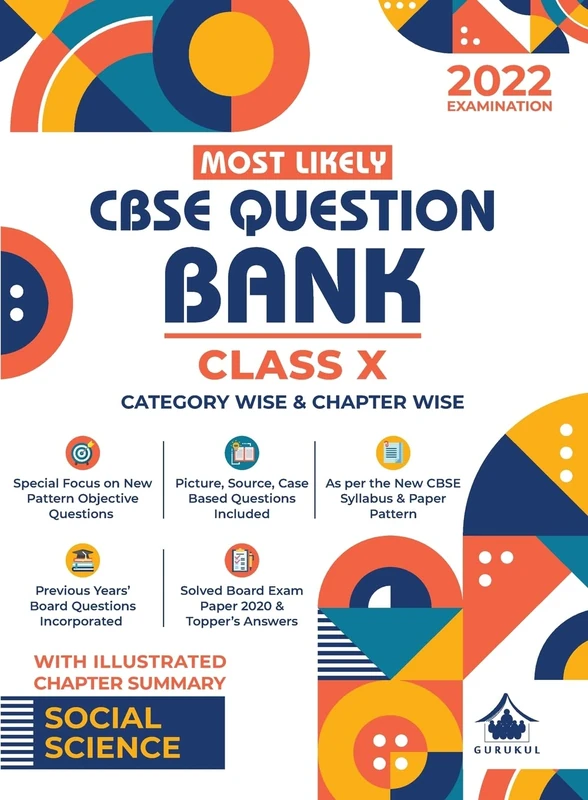 Most Likely Question Banksocial Science: Cbse Class 10 for 2022 Examination