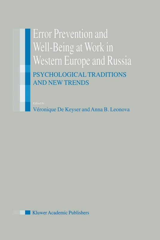 Error Prevention and Well-Being at Work in Western Europe and Russia: Psychological Traditions and New Trends - Image 1