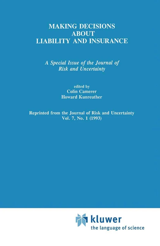 Springer - Making Decisions About Liability And Insurance