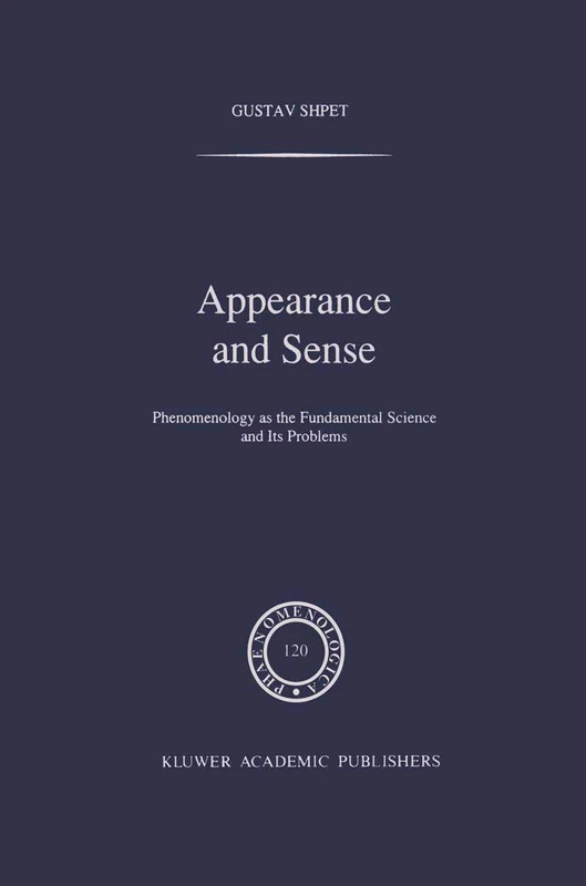 Springer - Appearance and Sense: Phenomenology 120