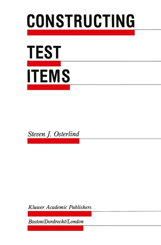 Constructing Test Items: 25 (Evaluation in Education and Human Services, 25)