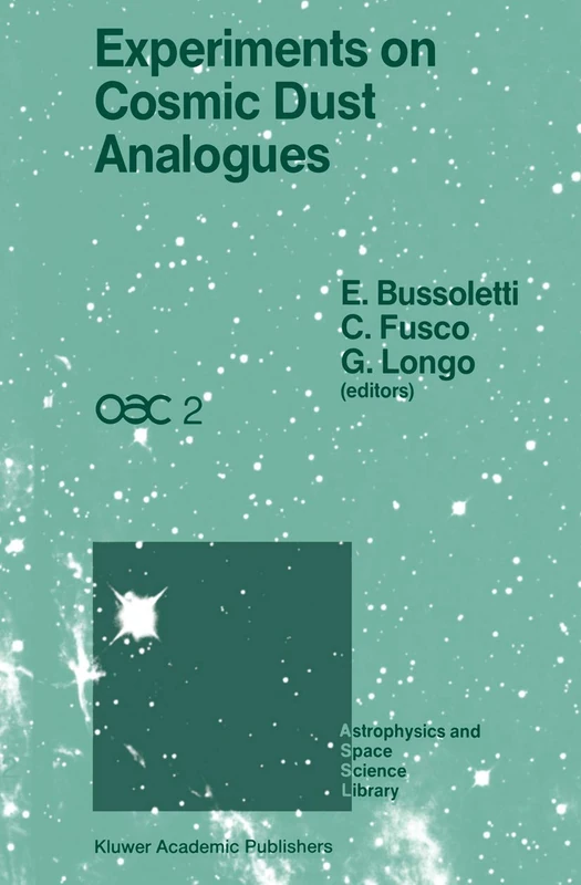 Springer - Experiments on Cosmic Dust Analogues Proceedings