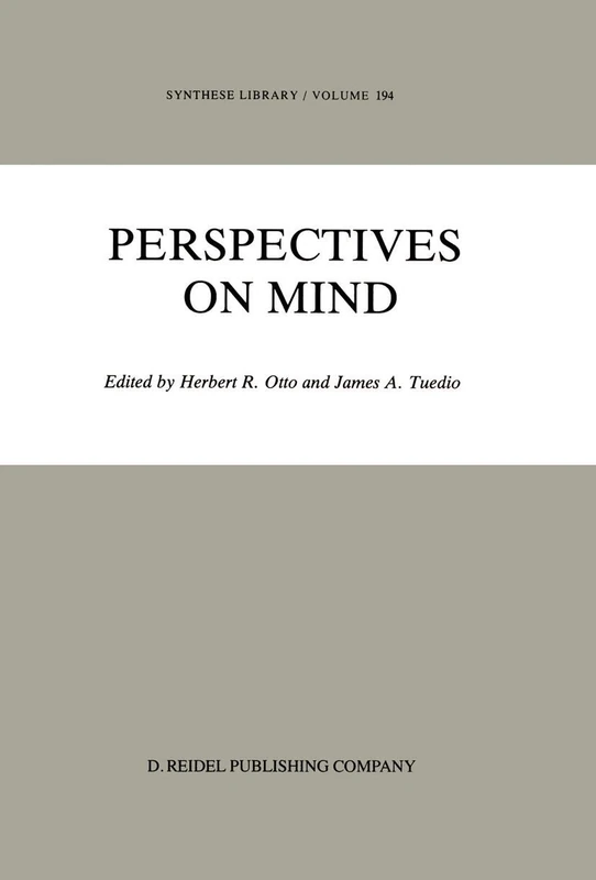 Perspectives on Mind: 194 (Synthese Library, 194)