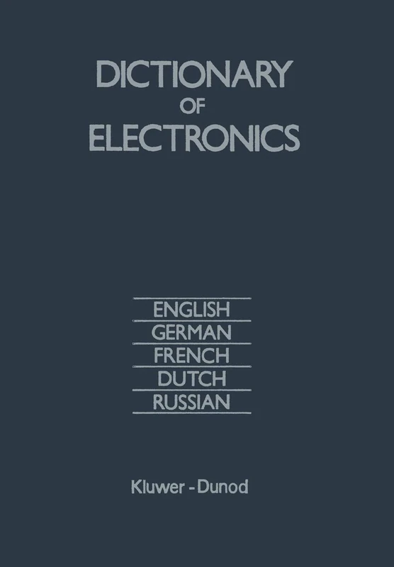 Springer Dictionary of Electronics - 5 Language Reference