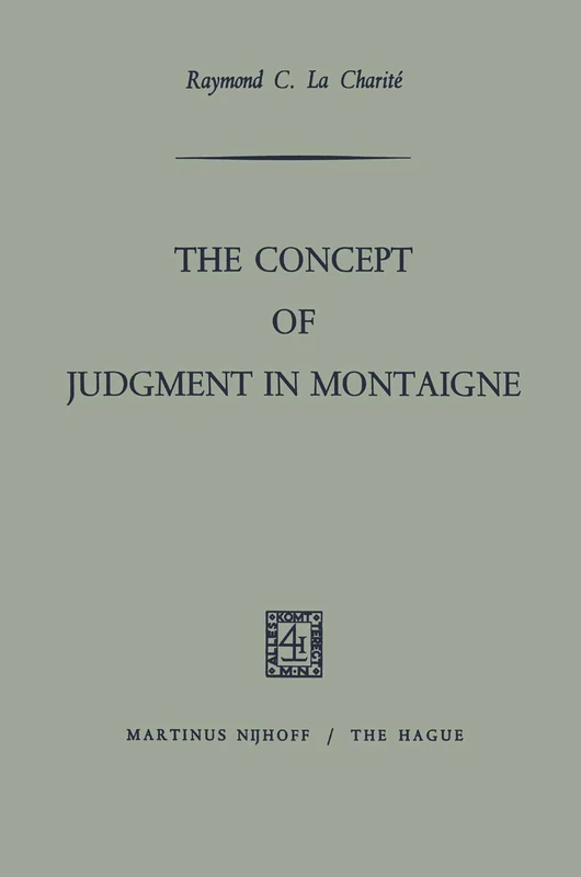 The Concept of Judgment in Montaigne - Image 1