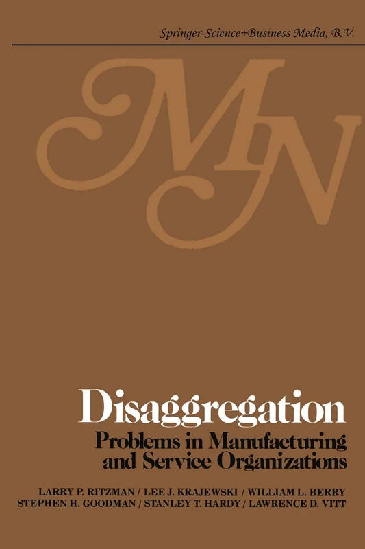Disaggregation: Problems in manufacturing and service organizations - Image 1