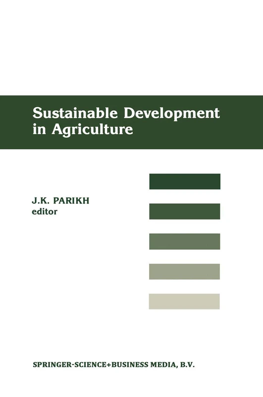 Springer - Sustainable Development of Agriculture Book