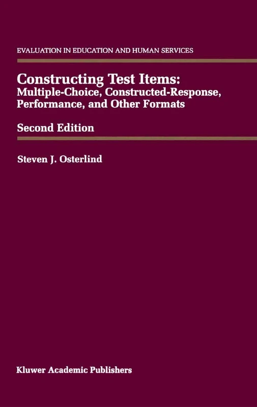 Springer Constructing Test Items - Evaluation in Education 47