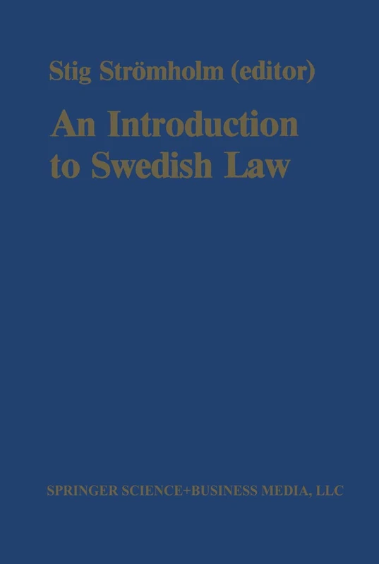 An Introduction to Swedish Law: Volume 1 - Image 1