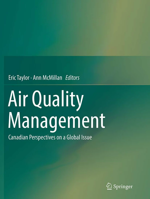 Springer Air Quality Management: Canadian Perspectives Book