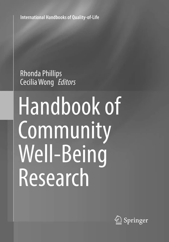 Handbook of Community Well-Being Research (International Handbooks of Quality-of-Life)