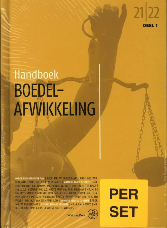 Handboek Boedelafwikkeling 2021-2022 (set) (Handboeken voor het Notariaat)